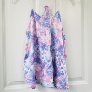 Tie dye crop tank top S